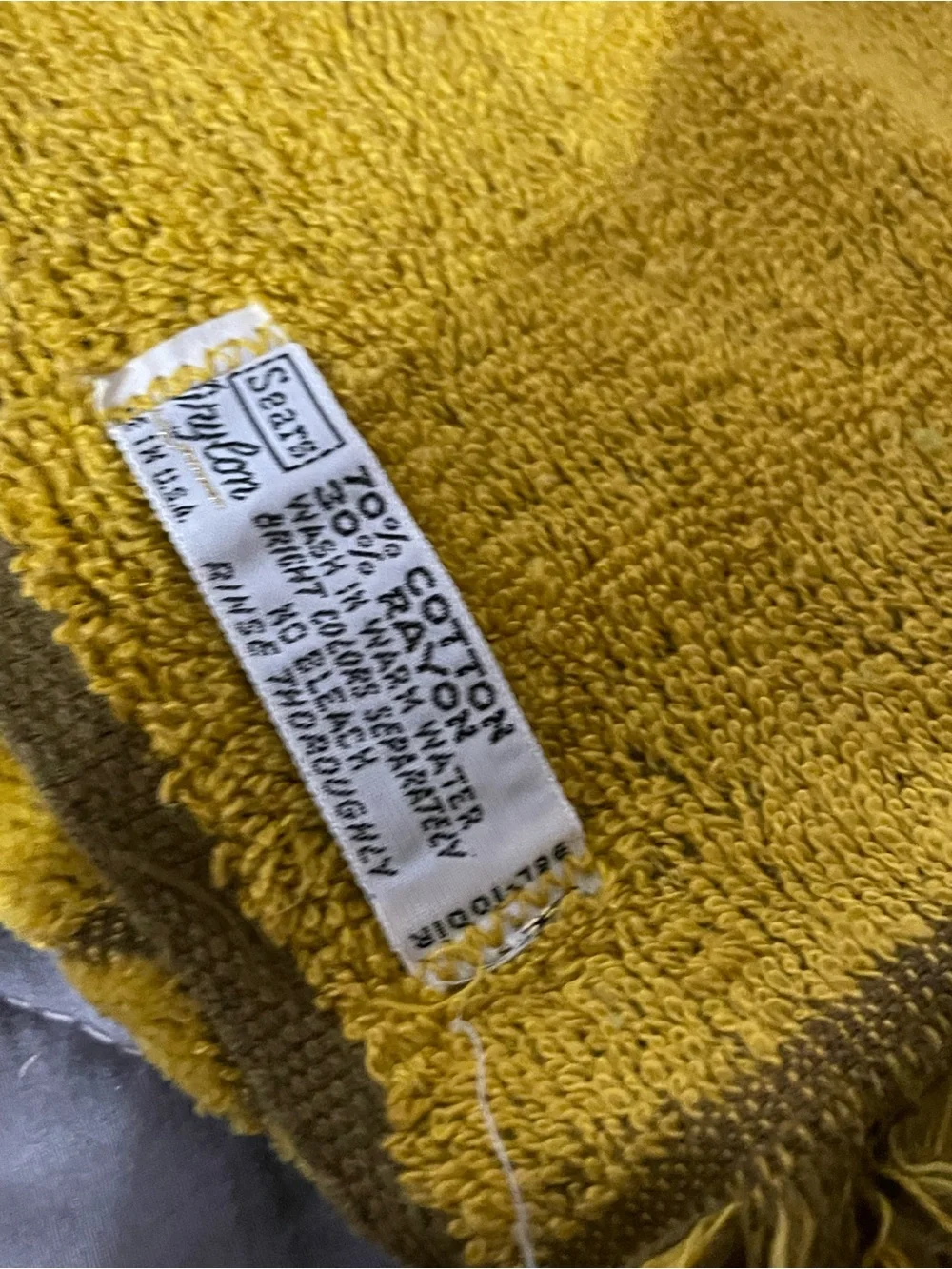Vintage sears printed towel